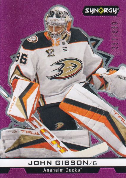 insert karta JOHN GIBSON 24-25 Synergy NHL Impressions Goalies Magenta /599